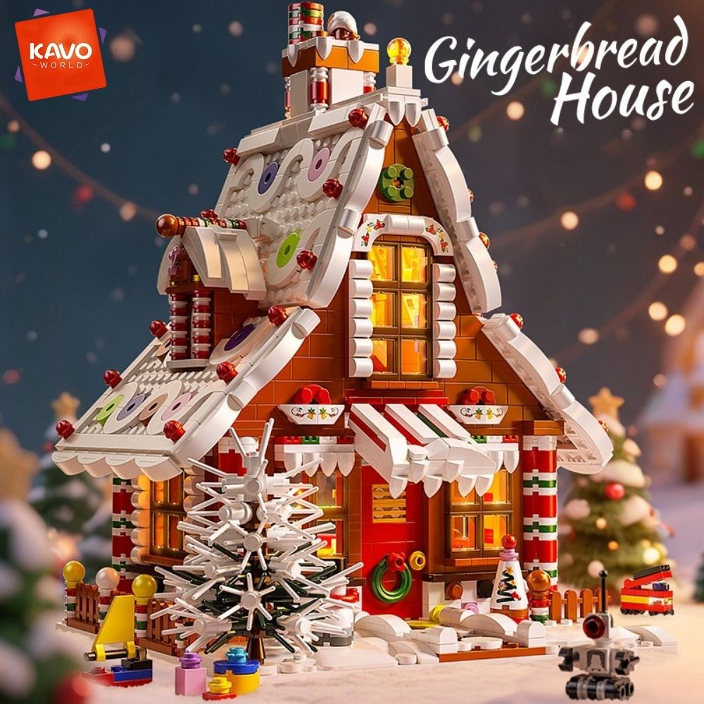 KAVOWORLD 1614PCS Christmas Gi - Interior Design Lego review and price