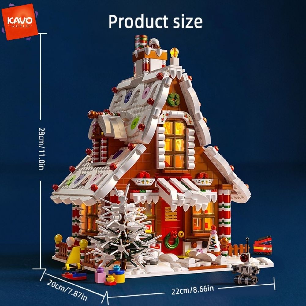 KAVOWORLD 1614PCS Christmas Gi - Interior Design Lego review and price