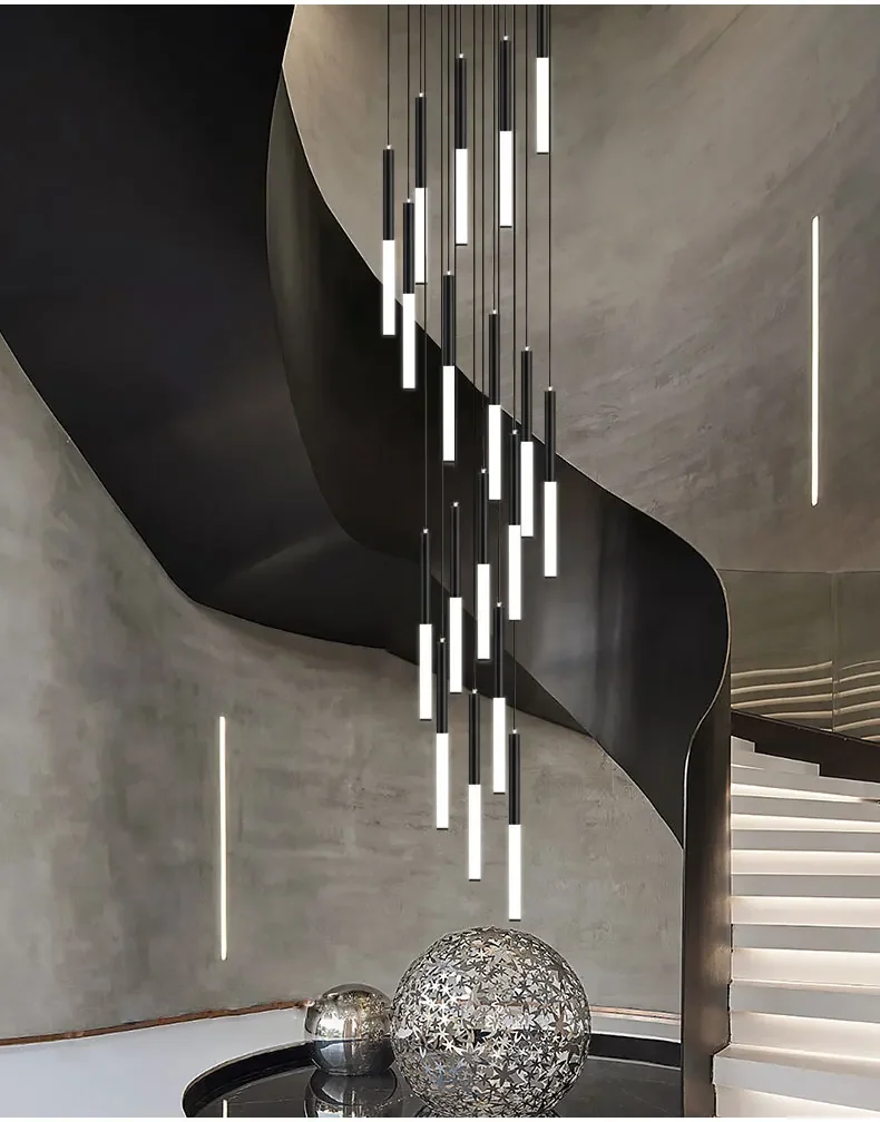 Modern LED Creative Black Roun - Interior Design Youtube review and price