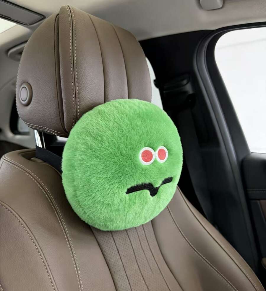 1pcs Stylish Car Headrest Pads - Interior Design Emoji review and price