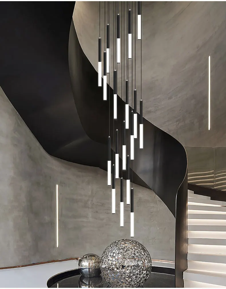 Modern LED Creative Black Roun - Interior Design Youtube review and price