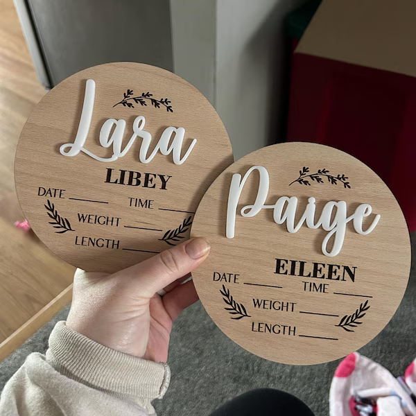 1Pc Custom Baby Announcement S - Interior Design Room review and price