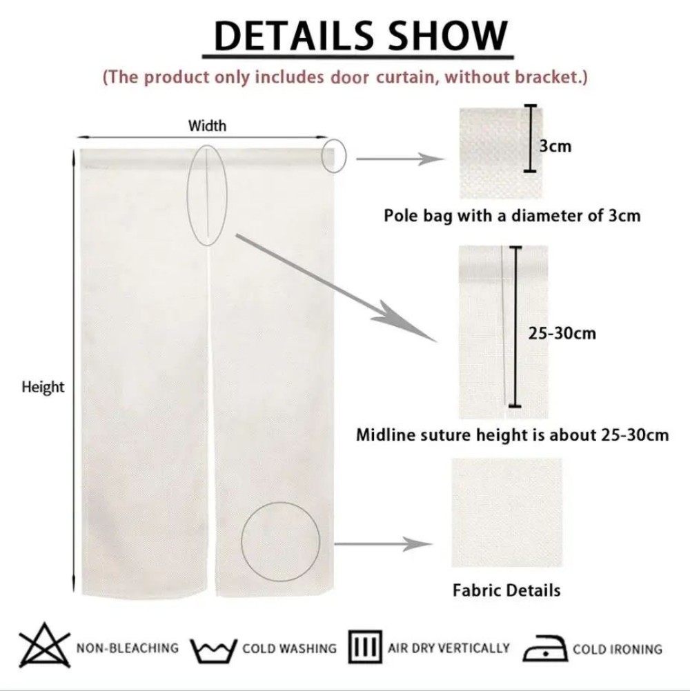 Japanese Linen Door Curtain Mo - Interior Design Youtube review and price