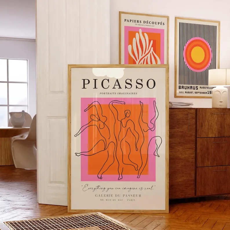 3pcsModern Orange  Bauhaus And - Interior Design Room review and price
