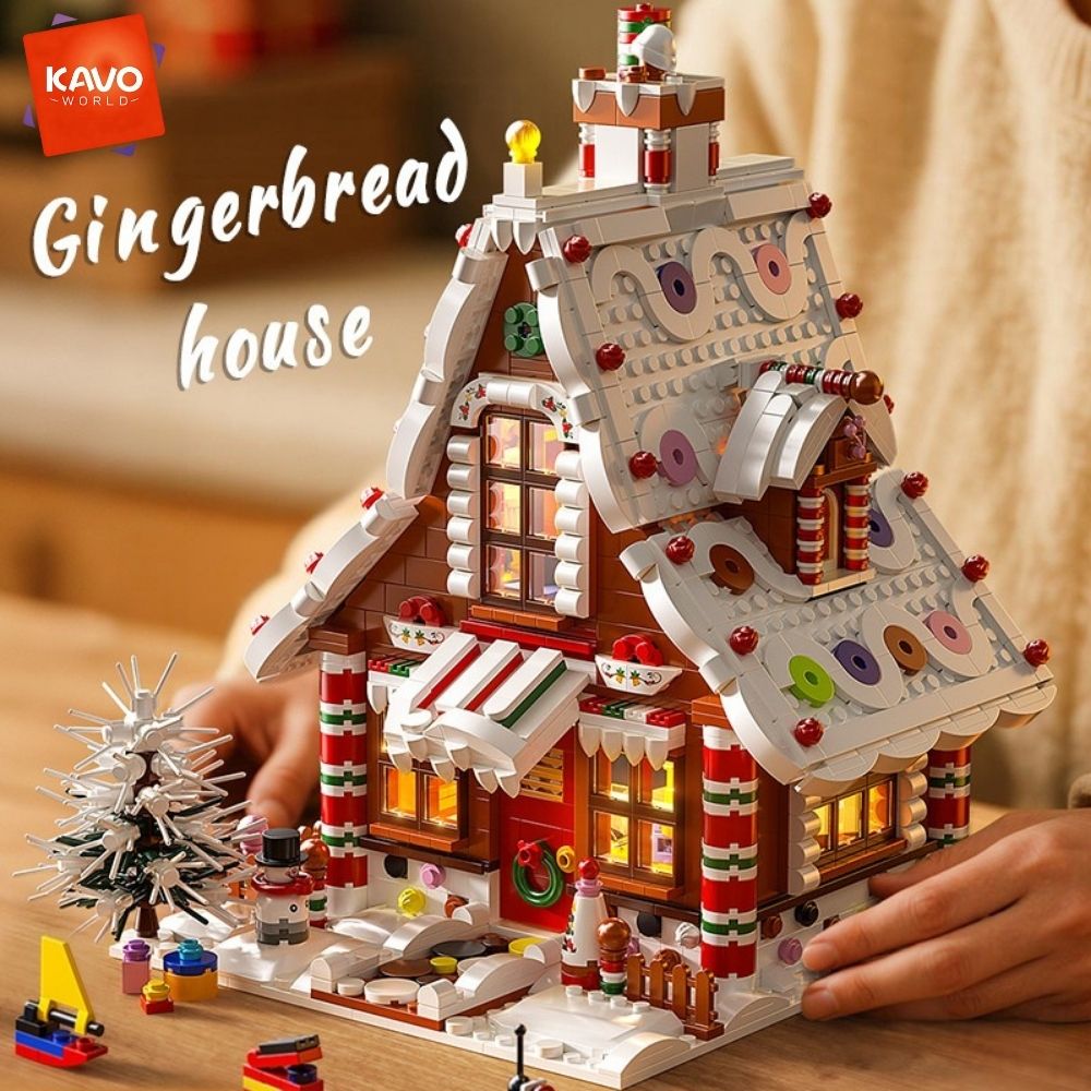 KAVOWORLD 1614PCS Christmas Gi - Interior Design Lego review and price