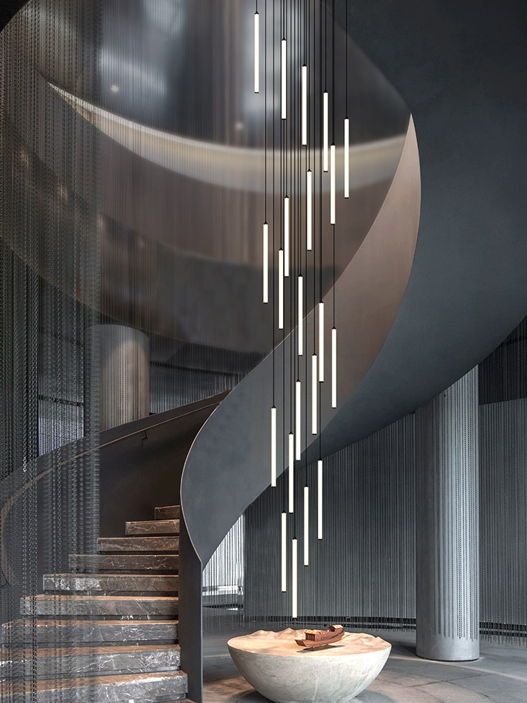 Nordic Strip Chandelier LED Ci - Interior Design Youtube review and price