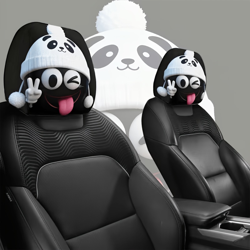 1/2 Pcs Car Headrest Covers, C - Interior Design Emoji review and price