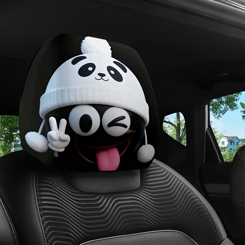 1/2 Pcs Car Headrest Covers, C - Interior Design Emoji review and price