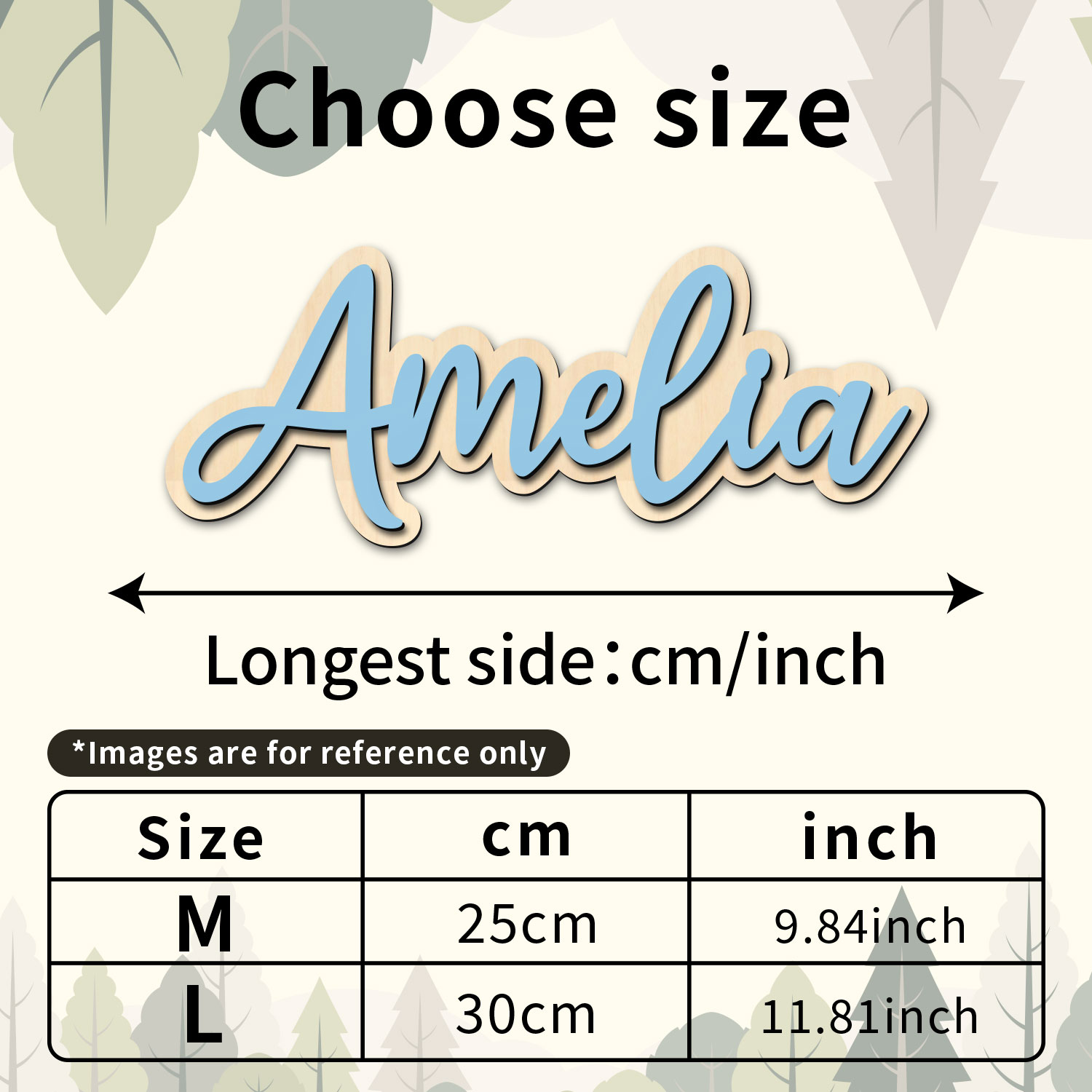 1pc Customized Wooden Name Dec - Interior Design Room review and price